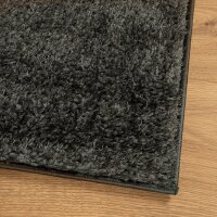 vidaXL Teppich ISTAN Hochflor Gl&auml;nzend Anthrazit 80x150 cm