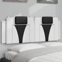 vidaXL Kopfteil-Kissen Weiß und Schwarz 120 cm...