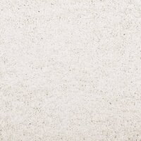 vidaXL Teppich Shaggy Hochflor Modern Creme &Oslash; 100 cm