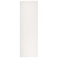 vidaXL Teppich Shaggy Hochflor Modern Creme 80x250 cm