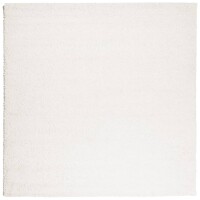 vidaXL Teppich Shaggy Hochflor Modern Creme 120x120 cm