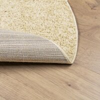 vidaXL Teppich Shaggy Hochflor Modern Golden &Oslash; 200 cm