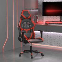 vidaXL Gaming-Stuhl mit Massagefunktion Schwarz und Rot...