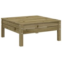 vidaXL Gartensofa 2-Sitzer mit Hocker Kiefernholz Impr&auml;gniert