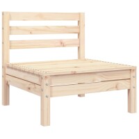 vidaXL Gartensofa 3-Sitzer Massivholz Kiefer