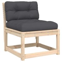 vidaXL 4-tlg. Garten-Lounge-Set mit Kissen Massivholz Kiefer