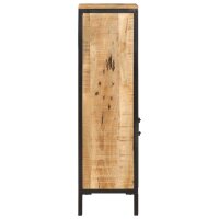 vidaXL Badschrank 40x27x90 cm Massivholz Mango und Eisen