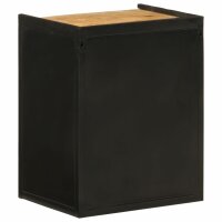 vidaXL Badschrank 40x30x50 cm Eisen und Massivholz Mango