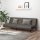 vidaXL Schlafsofa 2-Sitzer Grau Kunstleder
