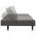vidaXL Schlafsofa 2-Sitzer Grau Kunstleder