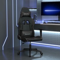 vidaXL Gaming-Stuhl mit Massagefunktion Schwarz Kunstleder