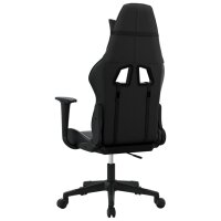 vidaXL Gaming-Stuhl mit Massagefunktion Schwarz Kunstleder