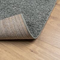 vidaXL Teppich Shaggy Hochflor Modern Gr&uuml;n 140x200 cm