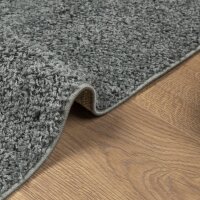 vidaXL Teppich Shaggy Hochflor Modern Gr&uuml;n 140x200 cm