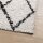 vidaXL Teppich Shaggy Hochflor Modern Creme und Schwarz 160x230 cm