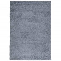 vidaXL Teppich Shaggy Hochflor Modern Blau 120x170 cm