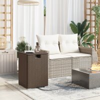 vidaXL Propan-Tank-Verstecktisch Braun 40x40x60 cm Poly Rattan