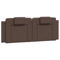 vidaXL Kopfteil-Kissen Braun 120 cm Kunstleder