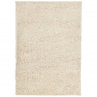 vidaXL Teppich Shaggy Hochflor Modern Golden 240x340 cm