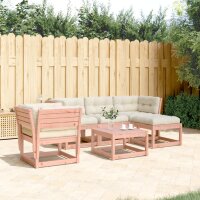 vidaXL 5-tlg. Garten-Lounge-Set mit Kissen Massivholz Douglasie