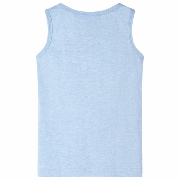 Kinder-Tanktop Hellblau Melange 92