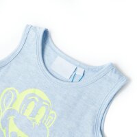 Kinder-Tanktop Hellblau Melange 92