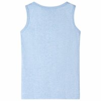 Kinder-Tanktop Hellblau Melange 116