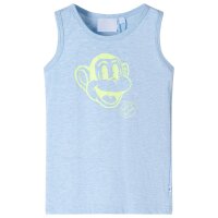 Kinder-Tanktop Hellblau Melange 116