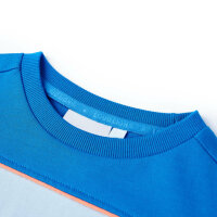 Kinder-Sweatshirt Knallblau und Hellblau 104