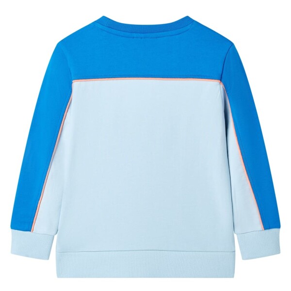 Kinder-Sweatshirt Knallblau und Hellblau 128