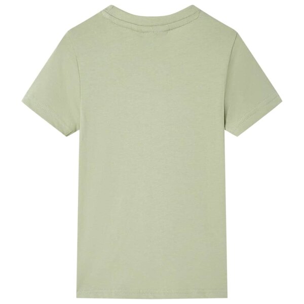 Kinder-Kurzarmshirt Hellkhaki 140