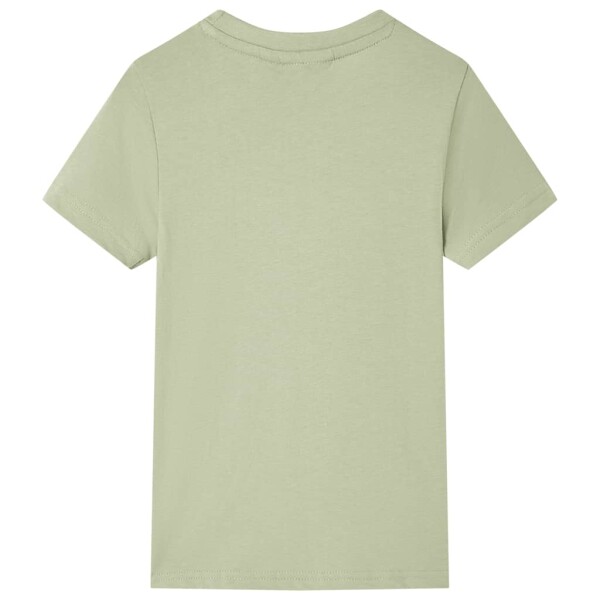 Kinder-Kurzarmshirt Hellkhaki 116