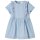 Kinderkleid mit R&uuml;schen Hellblau 128