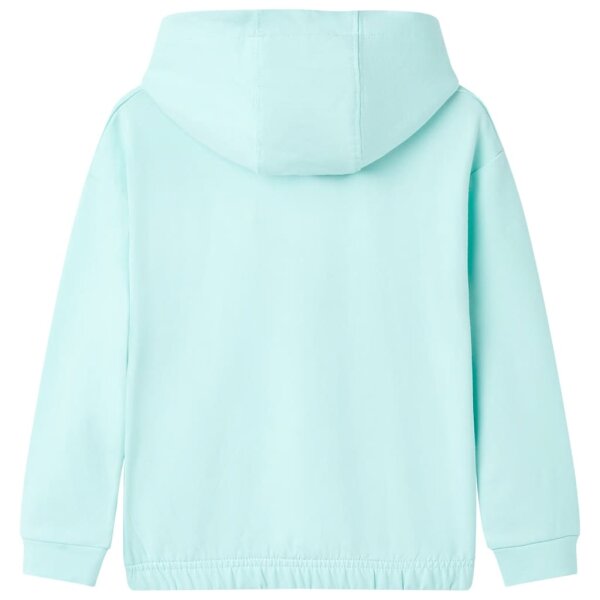 Kinder-Kapuzenpullover Hellblau 128