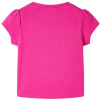 Kinder-T-Shirt Dunkelrosa 128