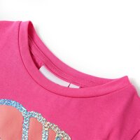 Kinder-T-Shirt Dunkelrosa 128