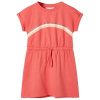 Kinderkleid mit Kordelzug Korallenrosa 104