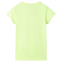 Kinder-T-Shirt Neongelb 140