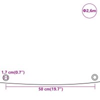 vidaXL Abdeckplane Gr&uuml;n &Oslash; 2,6 m 600 /m&sup2;