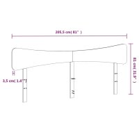 vidaXL Kopfteil 200 cm Massivholz Kiefer