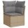 vidaXL 6-tlg. Garten-Sofagarnitur mit Kissen Beige Poly Rattan