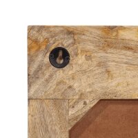 vidaXL Wandgarderobe mit 6 Haken Massivholz Mango