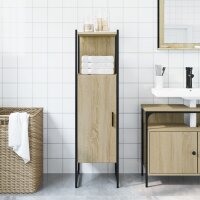 vidaXL Badschrank Sonoma-Eiche 33x33x120,5 cm Holzwerkstoff