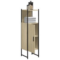 vidaXL Badschrank Sonoma-Eiche 33x33x120,5 cm Holzwerkstoff