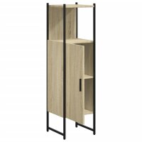 vidaXL Badschrank Sonoma-Eiche 33x33x120,5 cm Holzwerkstoff