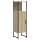 vidaXL Badschrank Sonoma-Eiche 33x33x120,5 cm Holzwerkstoff