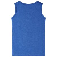 Kinder-Tanktop Blau Melange 140