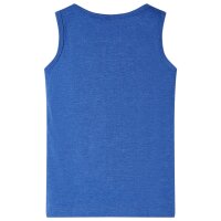 Kinder-Tanktop Blau Melange 116