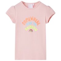 Kinder-T-Shirt Hellrosa 128