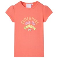 Kinder-T-Shirt Korallenrosa 92